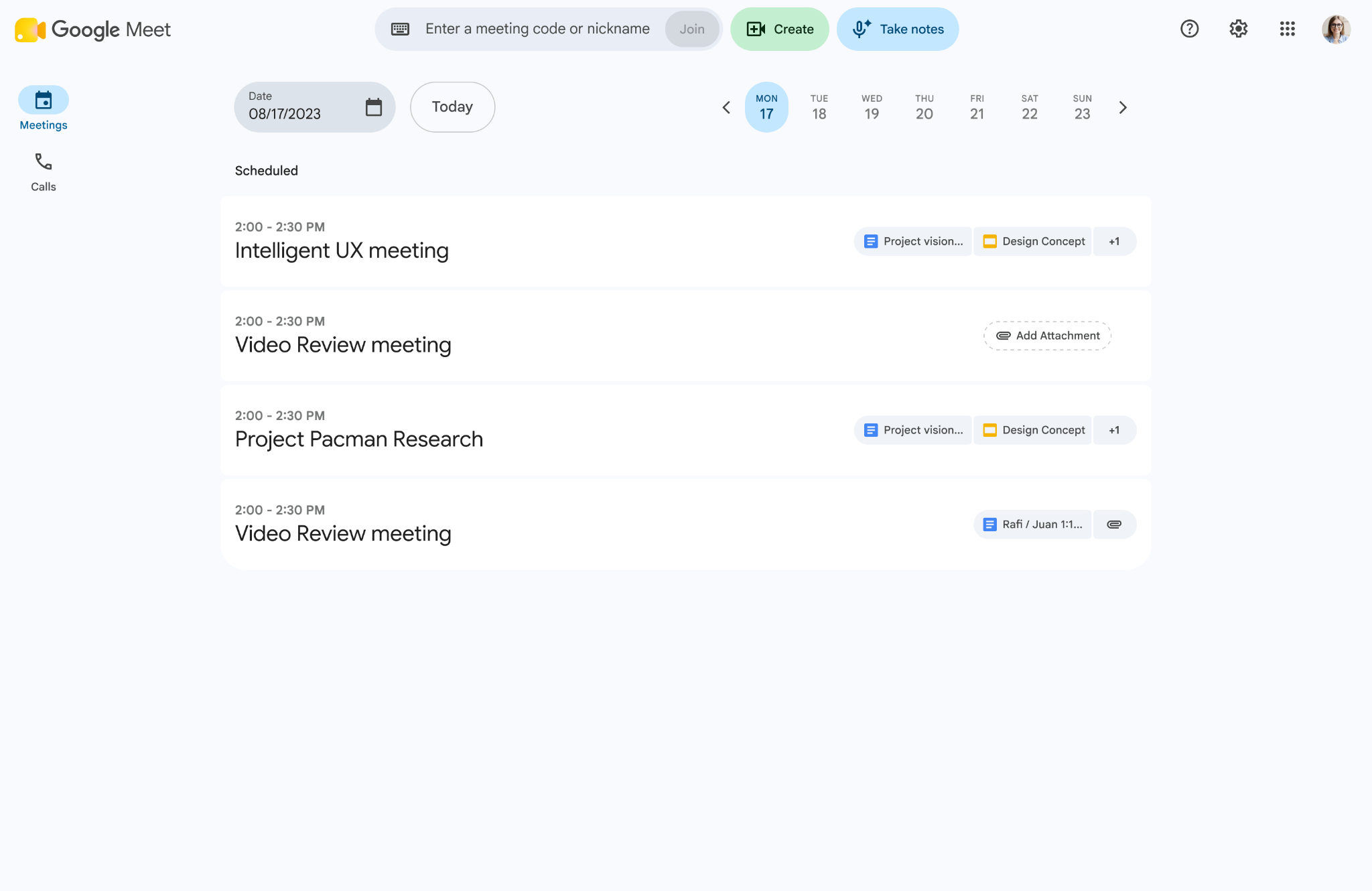 Google Meet Take Notes for me 线下会议官方场景
